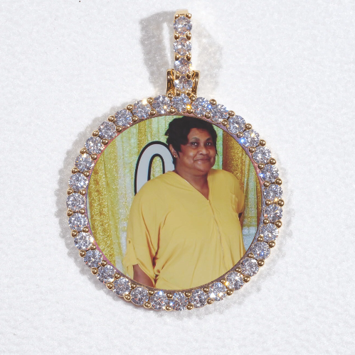 3D CIRCLE CUSTOM PICTURE PENDANT SMALL SIZE