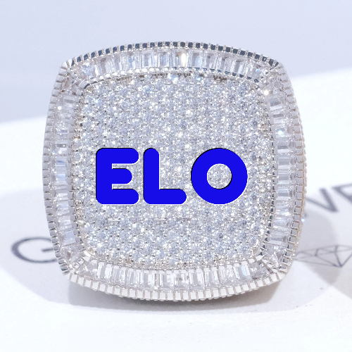 CUSTOM LETTER 3D ICED RING