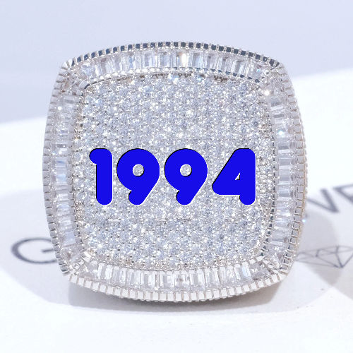 CUSTOM LETTER 3D ICED RING