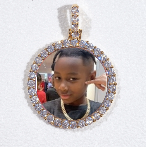 3D CIRCLE CUSTOM PICTURE PENDANT SMALL SIZE