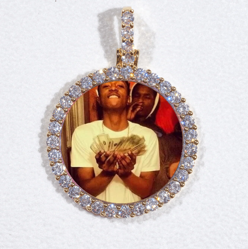 3D CIRCLE CUSTOM PICTURE PENDANT SMALL SIZE