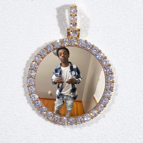 3D CIRCLE CUSTOM PICTURE PENDANT SMALL SIZE