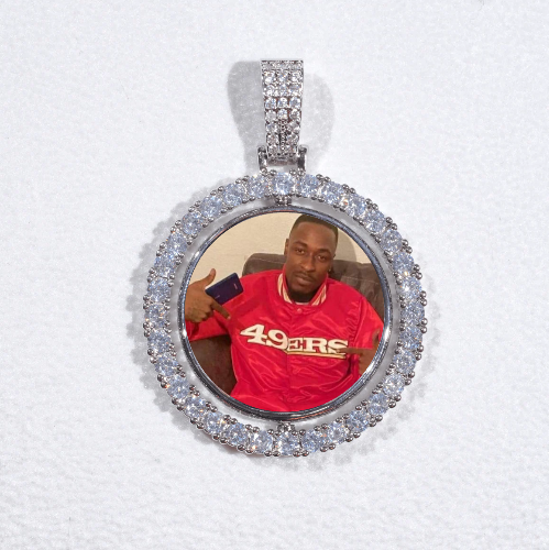 3D Spinning 2-Faced Custom Picture Pendant