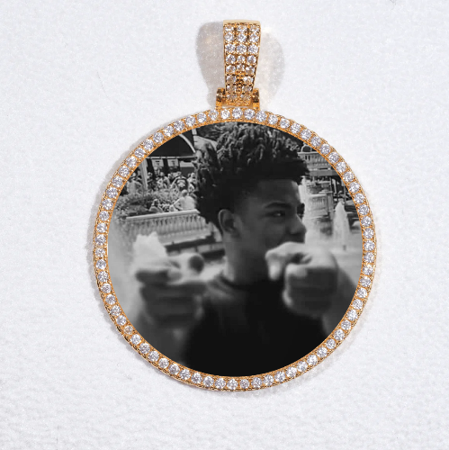 MEDIUM 3D CIRCLE CUSTOM PICTURE PENDANT