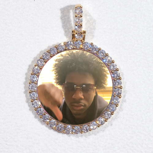 3D CIRCLE CUSTOM PICTURE PENDANT SMALL SIZE