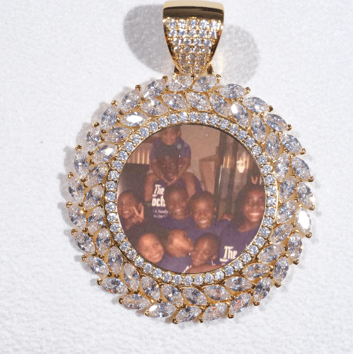 Large 3D Wheat Ear Custom Picture Pendant