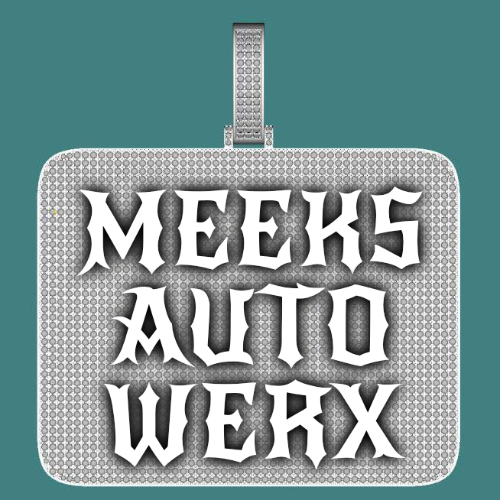 CUSTOM LETTER NECKLACE 3D BIG SQUARE