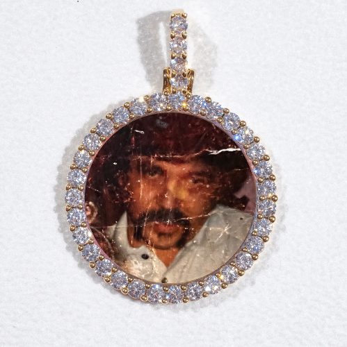 3D CIRCLE CUSTOM PICTURE PENDANT SMALL SIZE