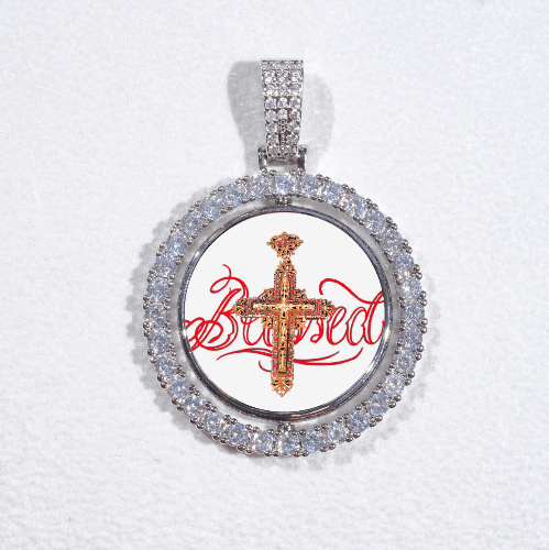3D Spinning 2-Faced Custom Picture Pendant