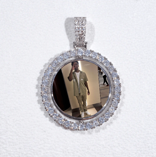 3D Spinning 2-Faced Custom Picture Pendant