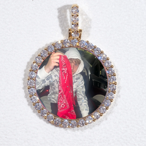 3D CIRCLE CUSTOM PICTURE PENDANT SMALL SIZE