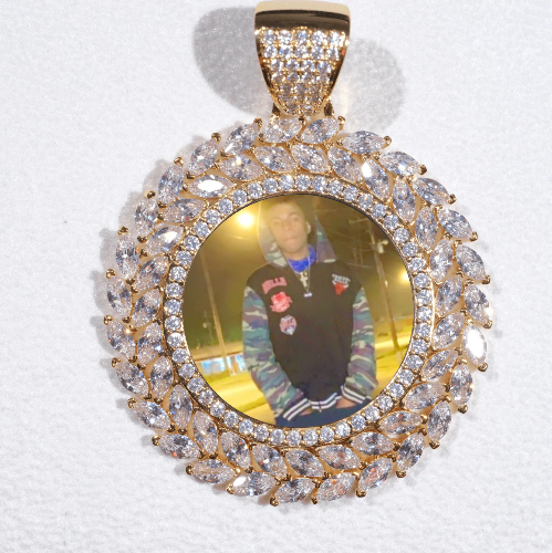 Large 3D Wheat Ear Custom Picture Pendant