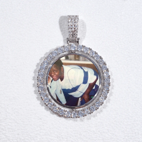 3D Spinning 2-Faced Custom Picture Pendant