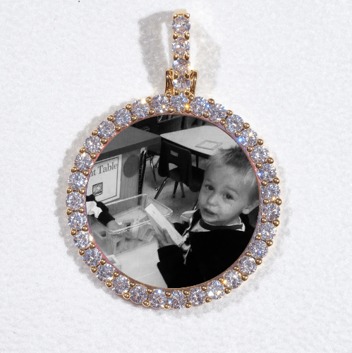 3D CIRCLE CUSTOM PICTURE PENDANT SMALL SIZE