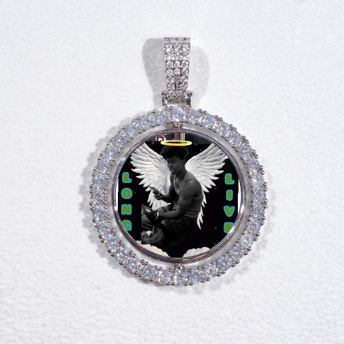 3D Spinning 2-Faced Custom Picture Pendant
