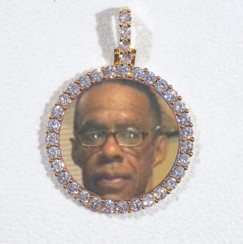 3D CIRCLE CUSTOM PICTURE PENDANT SMALL SIZE