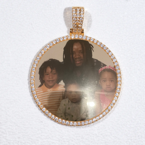 MEDIUM 3D CIRCLE CUSTOM PICTURE PENDANT
