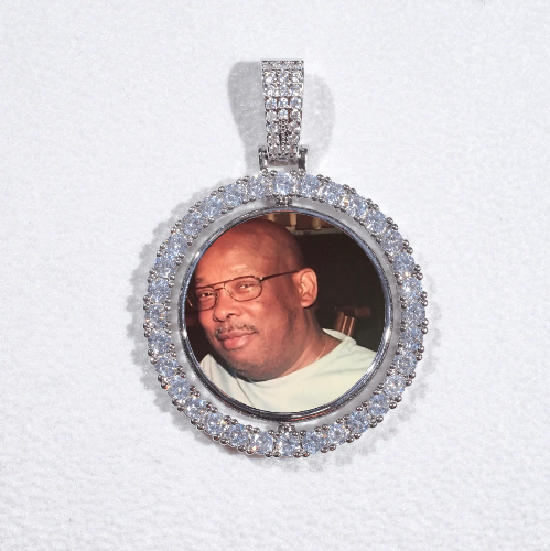 3D Spinning 2-Faced Custom Picture Pendant