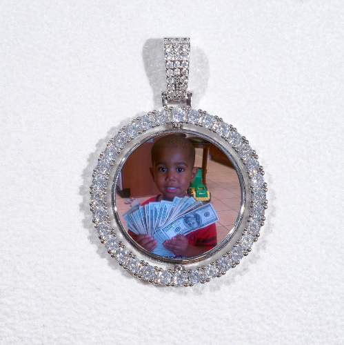 3D Spinning 2-Faced Custom Picture Pendant
