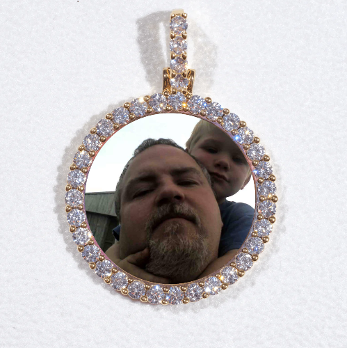 3D CIRCLE CUSTOM PICTURE PENDANT SMALL SIZE
