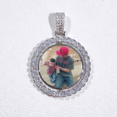 3D Spinning 2-Faced Custom Picture Pendant