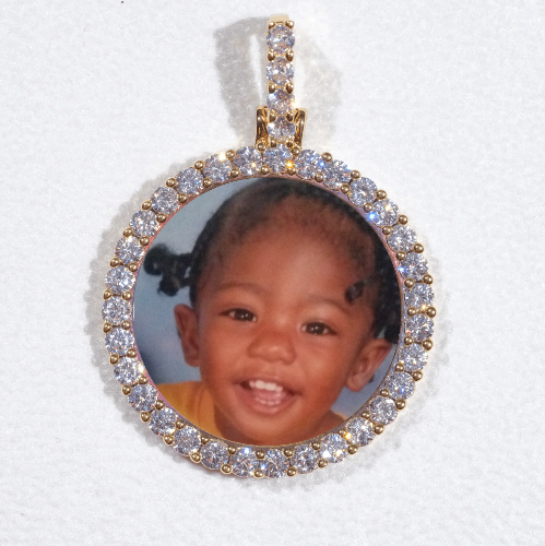 3D CIRCLE CUSTOM PICTURE PENDANT SMALL SIZE