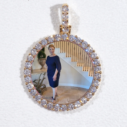 3D CIRCLE CUSTOM PICTURE PENDANT SMALL SIZE