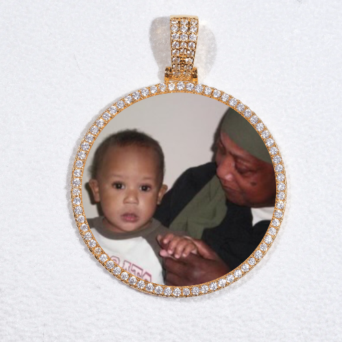 MEDIUM 3D CIRCLE CUSTOM PICTURE PENDANT