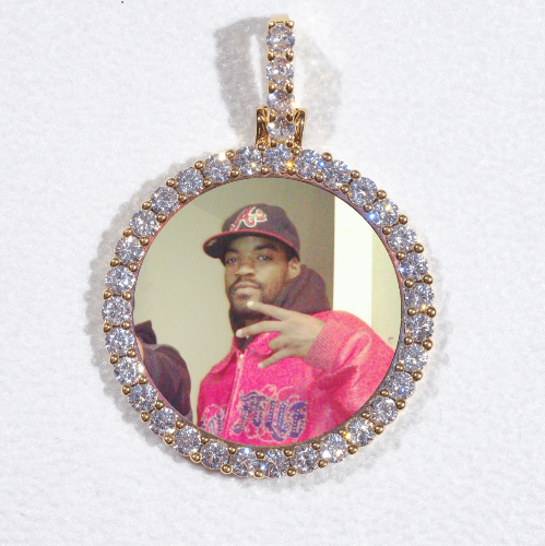 3D CIRCLE CUSTOM PICTURE PENDANT SMALL SIZE