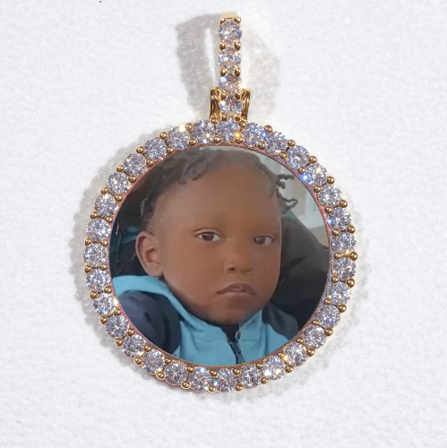 3D CIRCLE CUSTOM PICTURE PENDANT SMALL SIZE
