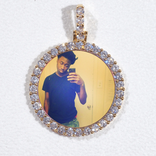 3D CIRCLE CUSTOM PICTURE PENDANT SMALL SIZE