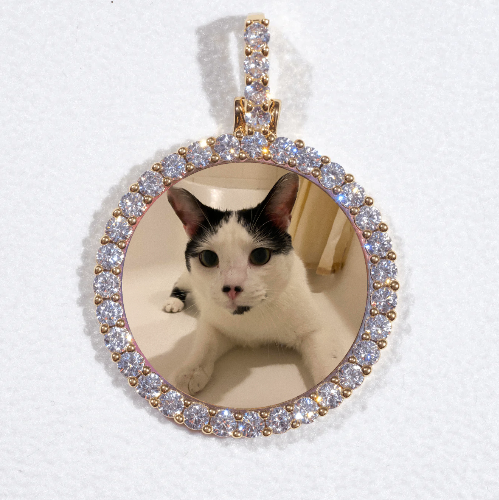 3D CIRCLE CUSTOM PICTURE PENDANT SMALL SIZE