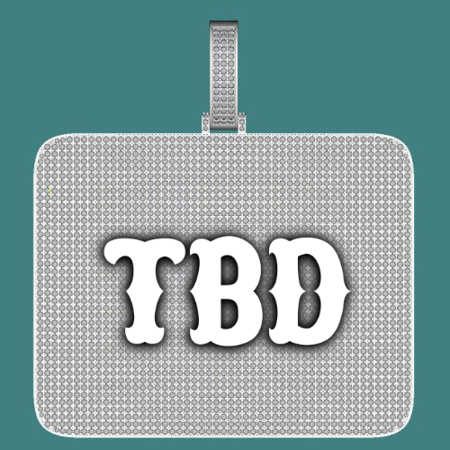 CUSTOM LETTER NECKLACE 3D BIG SQUARE
