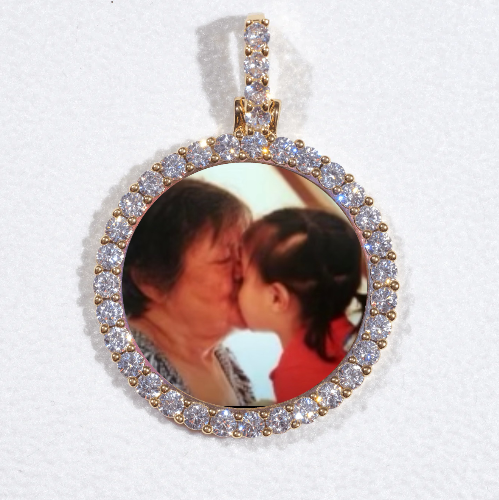 3D CIRCLE CUSTOM PICTURE PENDANT SMALL SIZE