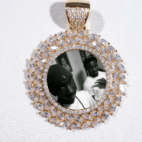 Large 3D Wheat Ear Custom Picture Pendant