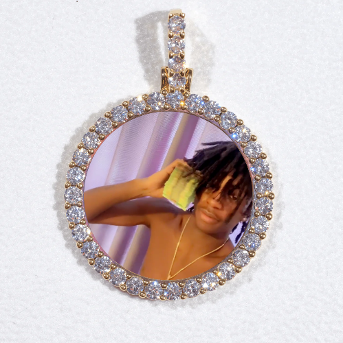 3D CIRCLE CUSTOM PICTURE PENDANT SMALL SIZE