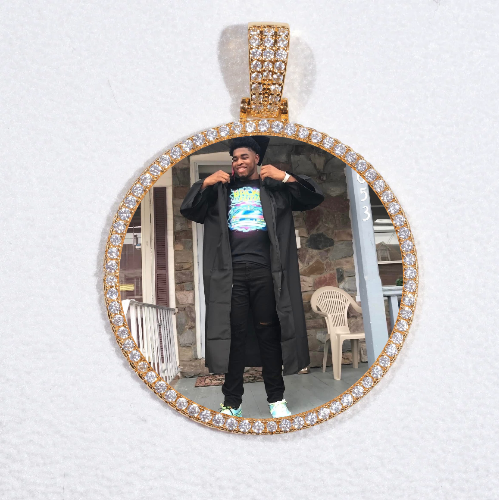 MEDIUM 3D CIRCLE CUSTOM PICTURE PENDANT