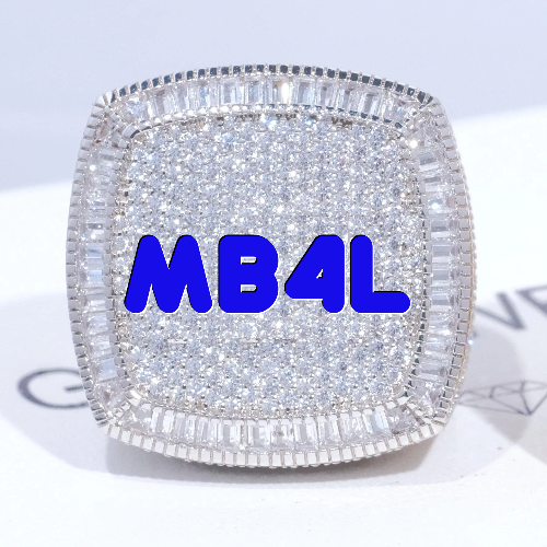 CUSTOM LETTER 3D ICED RING