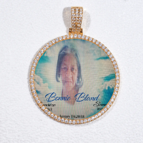 MEDIUM 3D CIRCLE CUSTOM PICTURE PENDANT