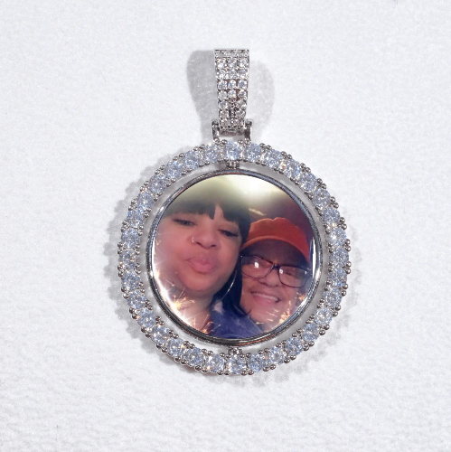 3D Spinning 2-Faced Custom Picture Pendant