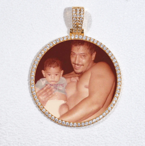 MEDIUM 3D CIRCLE CUSTOM PICTURE PENDANT