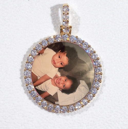 3D CIRCLE CUSTOM PICTURE PENDANT SMALL SIZE