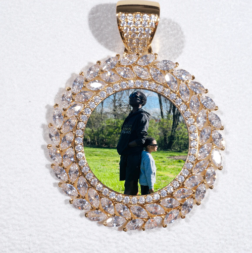 Large 3D Wheat Ear Custom Picture Pendant