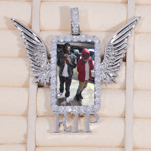 RIP WING 3D CUSTOM PICTURE PENDANT
