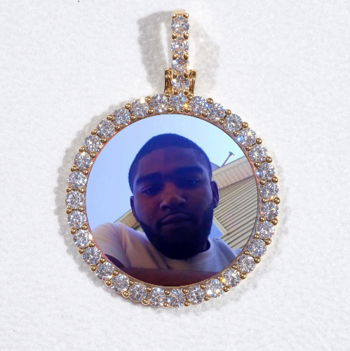 3D CIRCLE CUSTOM PICTURE PENDANT SMALL SIZE