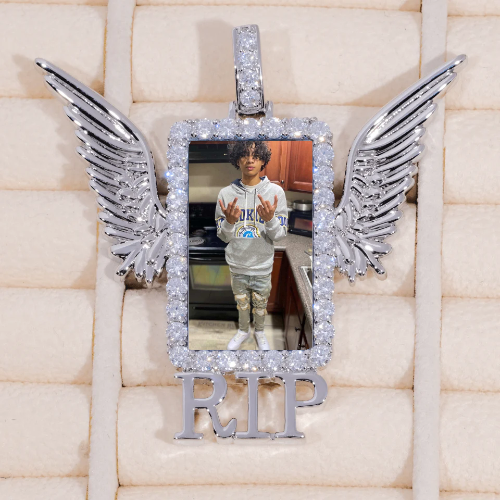 RIP WING 3D CUSTOM PICTURE PENDANT