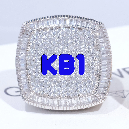 CUSTOM LETTER 3D ICED RING