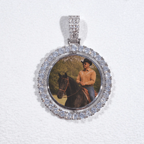 3D Spinning 2-Faced Custom Picture Pendant