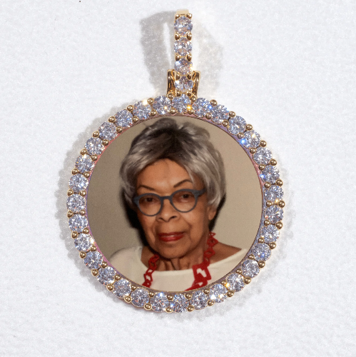 3D CIRCLE CUSTOM PICTURE PENDANT SMALL SIZE