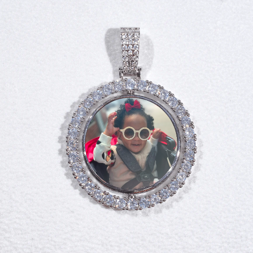 3D Spinning 2-Faced Custom Picture Pendant